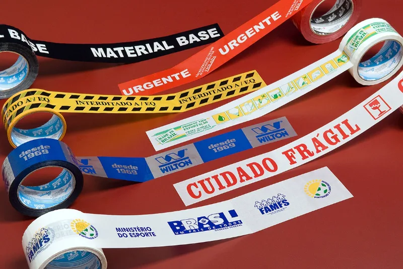 FITA ADESIVA PERSONALIZADA FUNDO BRANCO OU CRISTAL  + 1 